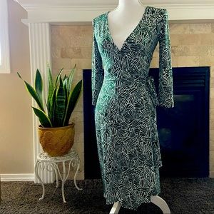 BCBG Max Azria v-neck wrap dress.